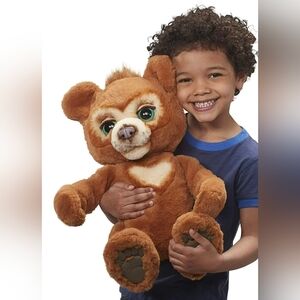 FurReal Cubby The Curious Bear Interactive Animatronic Talking Plush Toy WORKING